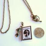 Miniature Book Charm Necklace - Dickens Or..